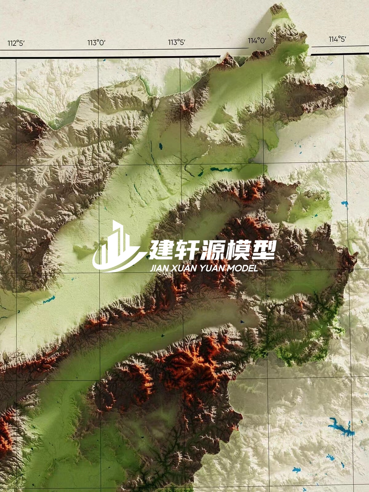 秦安地形模型制作